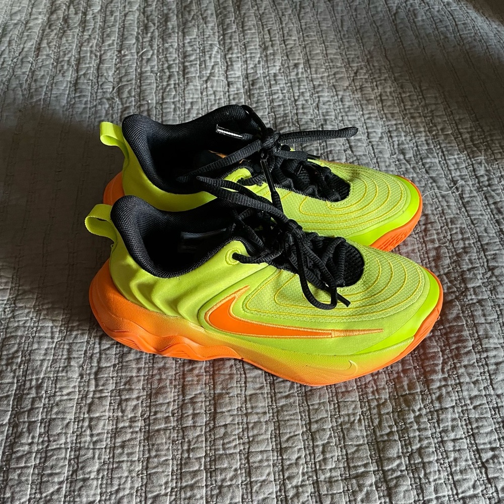 Nike Kids Sneakers in Neon Yellow and Orange